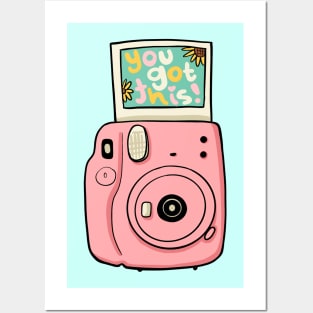 Pink Polaroid Posters and Art